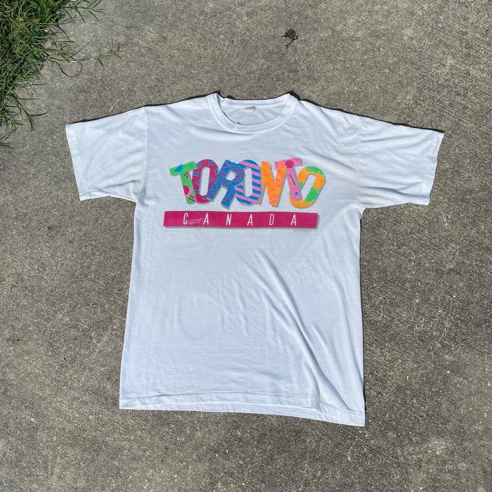 vintage 80s Toronto Canada White T-shirt